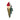 Snowman in a paper cone with a Santa hat
