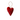 Bead Hanger Heart Red