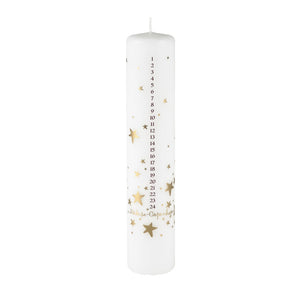 Golden Stars Advent Candle